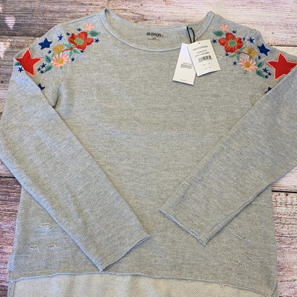 Hudson Kids Embroidered Floral Sweatshirt • Sz XL • NWT! - Picture 10 of 13